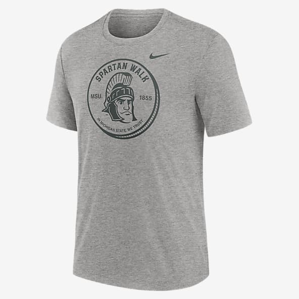 売れ筋商品|||ナイキ Tシャツ トップス レディース Men's White Michigan State Spartans Team Practice Performance T-shirt White Men's Nike White Michigan State Spartans Essential Logo T-Shirt